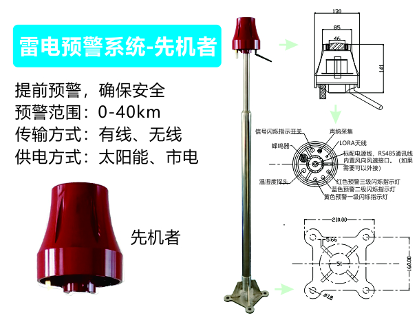 雷电预警系统（先机者大气电场仪）