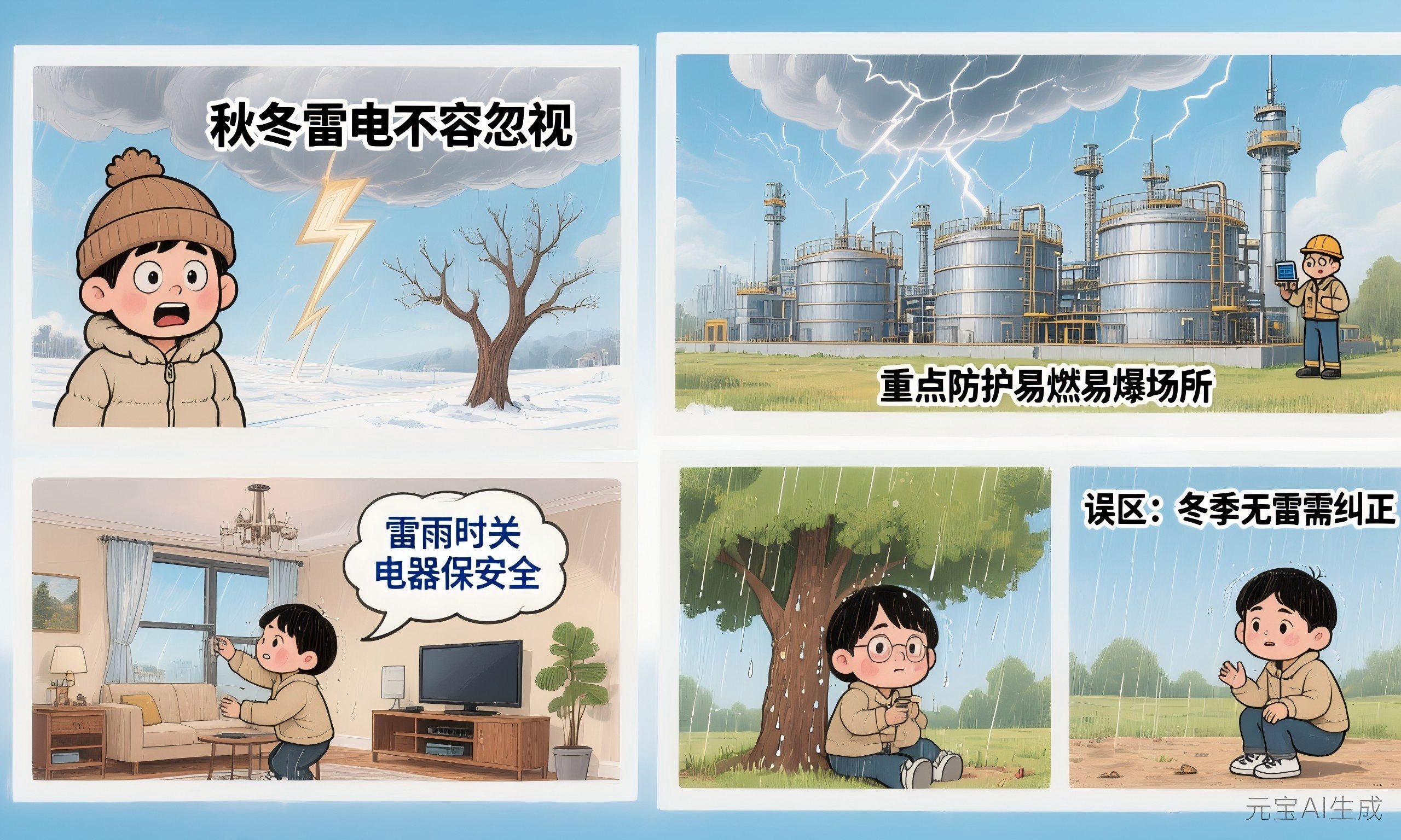 秋冬季节防雷指南：警惕“隐形杀手”，守护生命安全